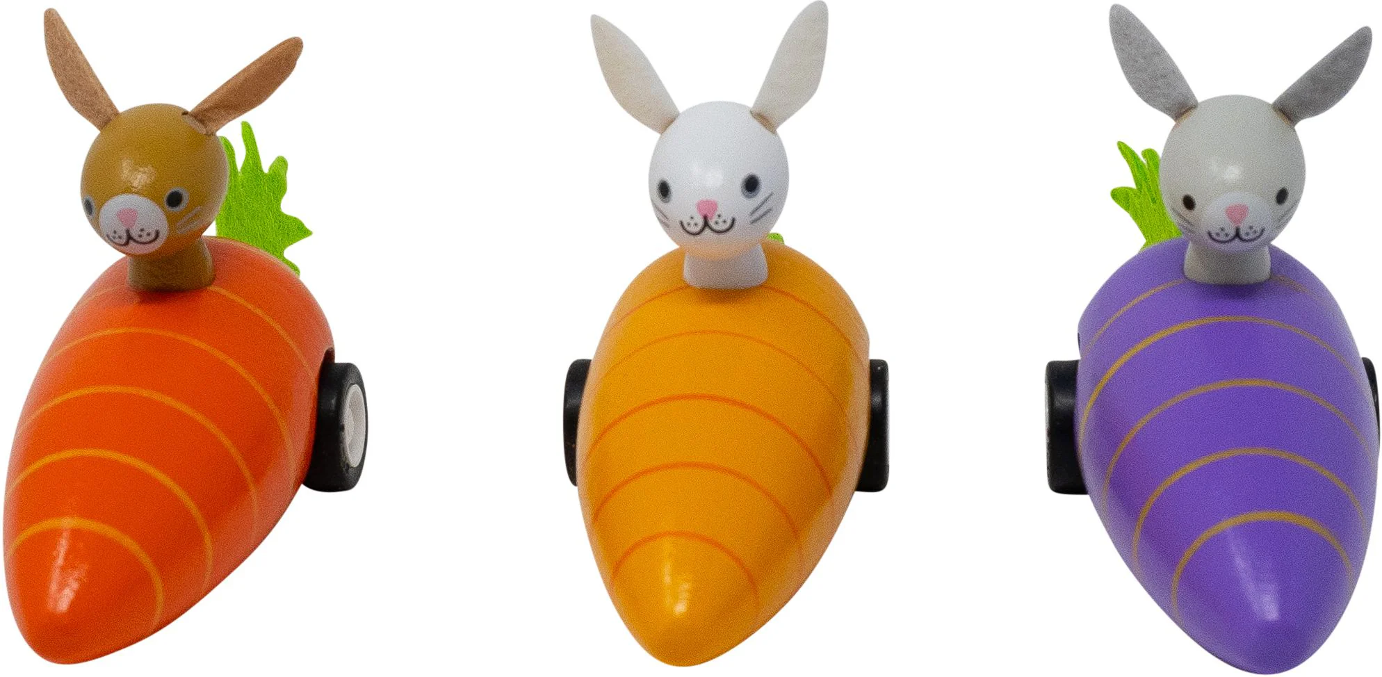 Bunny in Carrot Pullback Toy - Image 3