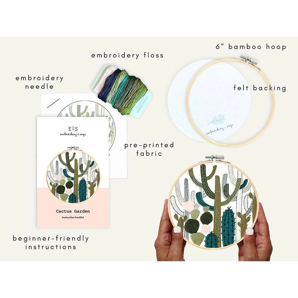 Cactus Garden Embroidery Kit - Image 5