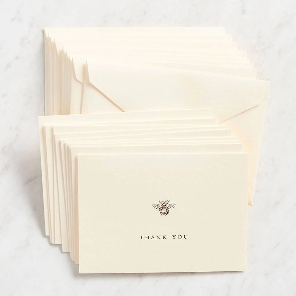 Engraved Bumble Bee Thank You Card Set - Image 3