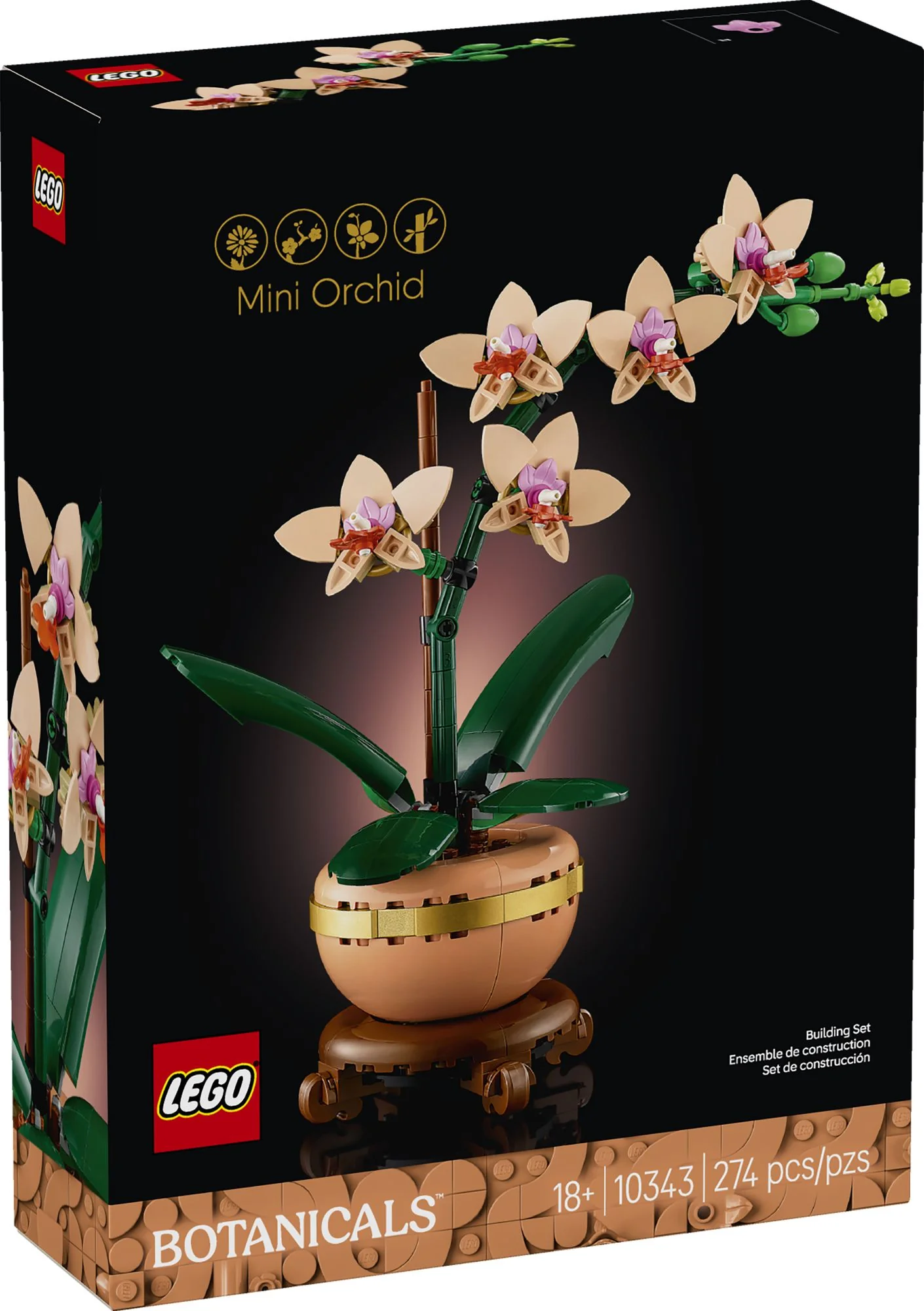 LEGO Botanicals Mini Orchid 10343 - Image 6